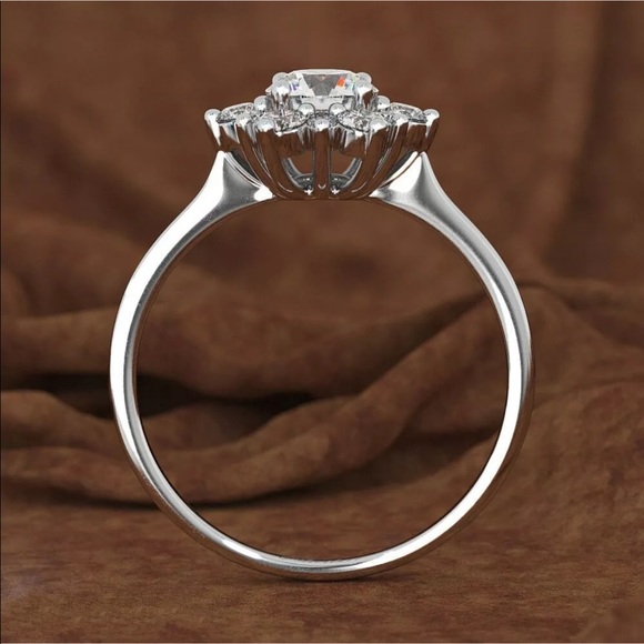 Snowflake ring silver plated cubic zirconia - Picture 4 of 4